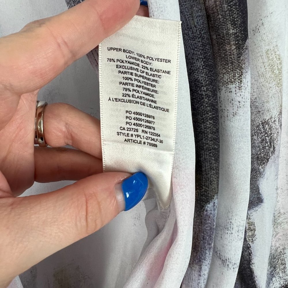 Aritzia Babaton Ambrose Bodysuit Frost Pink Dream Wrap-front Size Small S I1396 - Picture 13 of 14